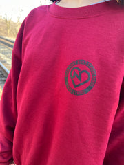 Limited Edition Red & Black "Hard Times" Crewneck Sweatshirt