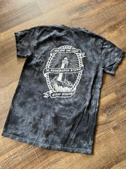 Limited Edition Black & Grey tie dye "Lighthouse" t-shirt