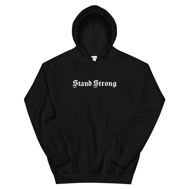 Stand Strong old english unisex hoodie