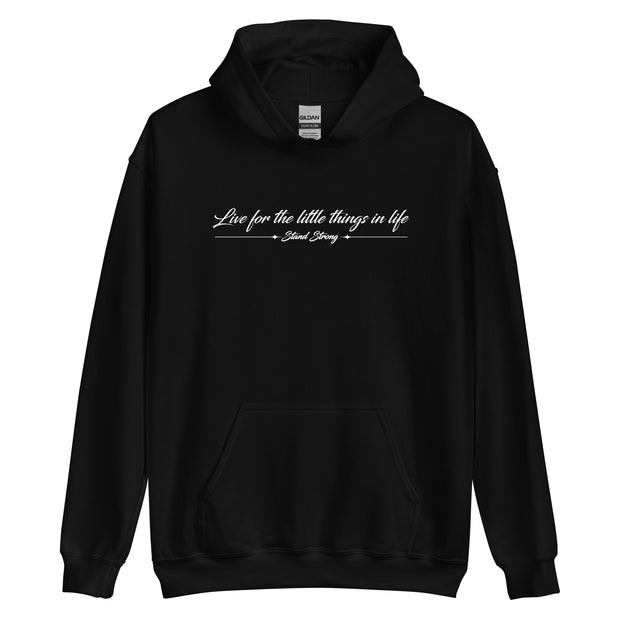 "Live for the little things" unisex hoodie